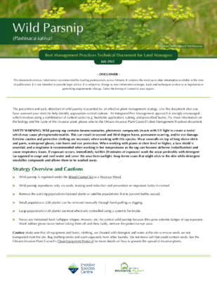 Wild Parsnip Technical Bulletin